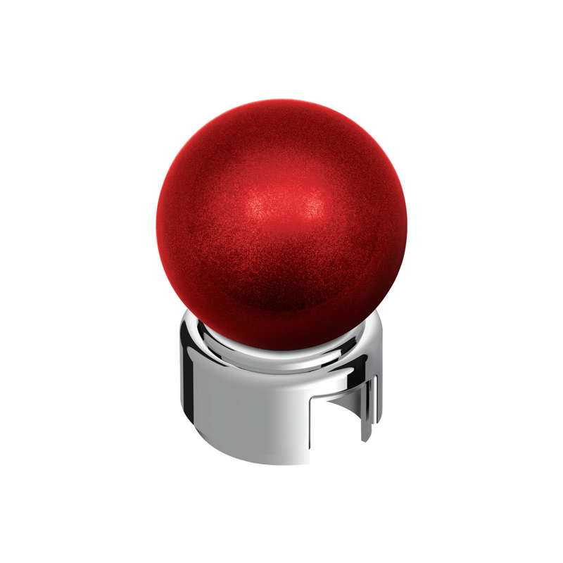 United Pacific Thread-On Bristol Style Gearshift Knob with 13/15/18 Speed Adapter-Candy Red 71116
