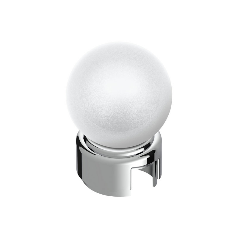 United Pacific Thread-On Bristol Style Gearshift Knob with 13/15/18 Speed Adapter-Pearl White 71118