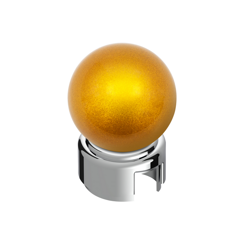United Pacific Thread-On Bristol Style Gearshift Knob with 13/15/18 Speed Adapter-Electric Yellow 71119