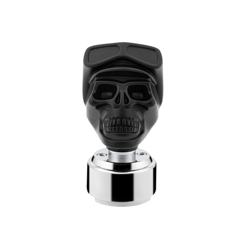 United Pacific Thread-On Skull Biker Shift Knob & Adapter For Eaton Fuller Style 9/10 Shifter-Black 71120