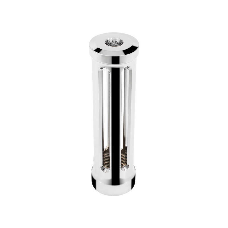 United Pacific M30X3.5 Thread-On Sonoma Style Gearshift Knob-Smoke Crystal/Chrome 71127