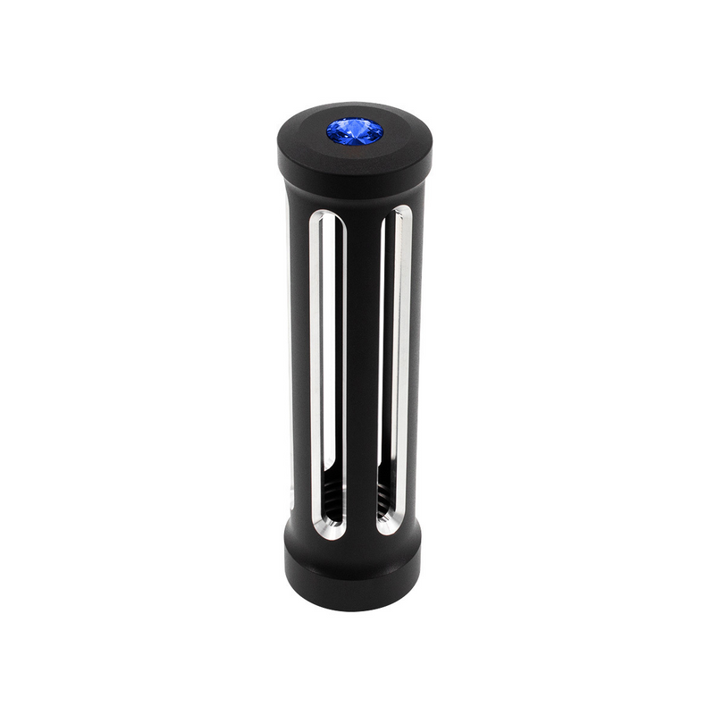 United Pacific M30X3.5 Thread-On Sonoma Style Gearshift Knob-Blue Crystal/Matte Black 71129