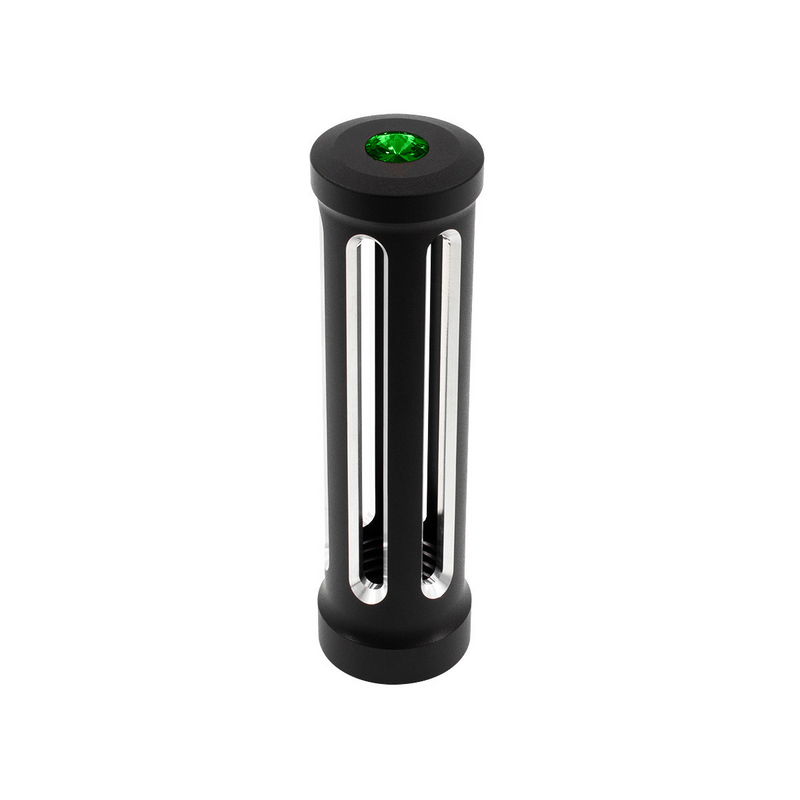 United Pacific M30X3.5 Thread-On Sonoma Style Gearshift Knob-Dark Green Crystal/Matte Black 71131