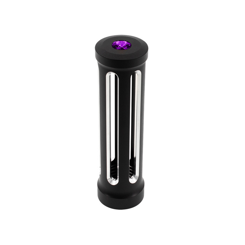 United Pacific M30X3.5 Thread-On Sonoma Style Gearshift Knob-Purple Crystal/Matte Black 71132