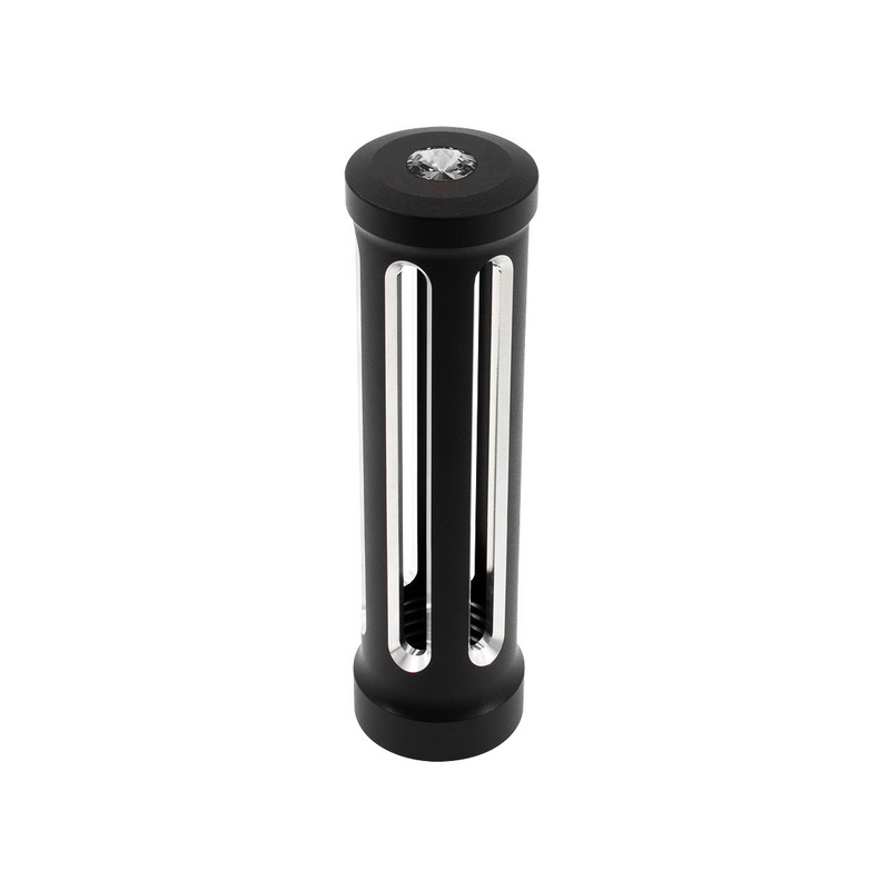 United Pacific M30X3.5 Thread-On Sonoma Style Gearshift Knob-Smoke Crystal/Matte Black 71134