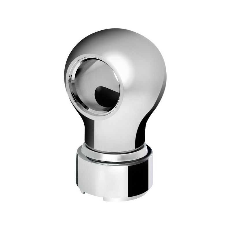 United Pacific Thread-On Charlotte Style Gearshift Knob With 9/10 Speed Adapter-Chrome 71159