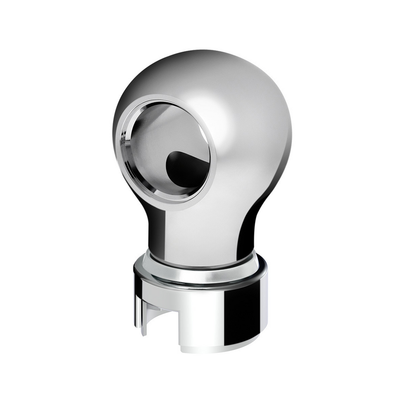 United Pacific Thread-On Charlotte Style Gearshift Knob With 13/15/18 Speed Adapter-Chrome 71160