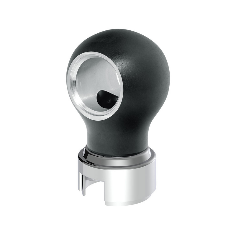 United Pacific Thread-On Charlotte Style Gearshift Knob With 13/15/18 Speed Adapter-Matte Black 71162