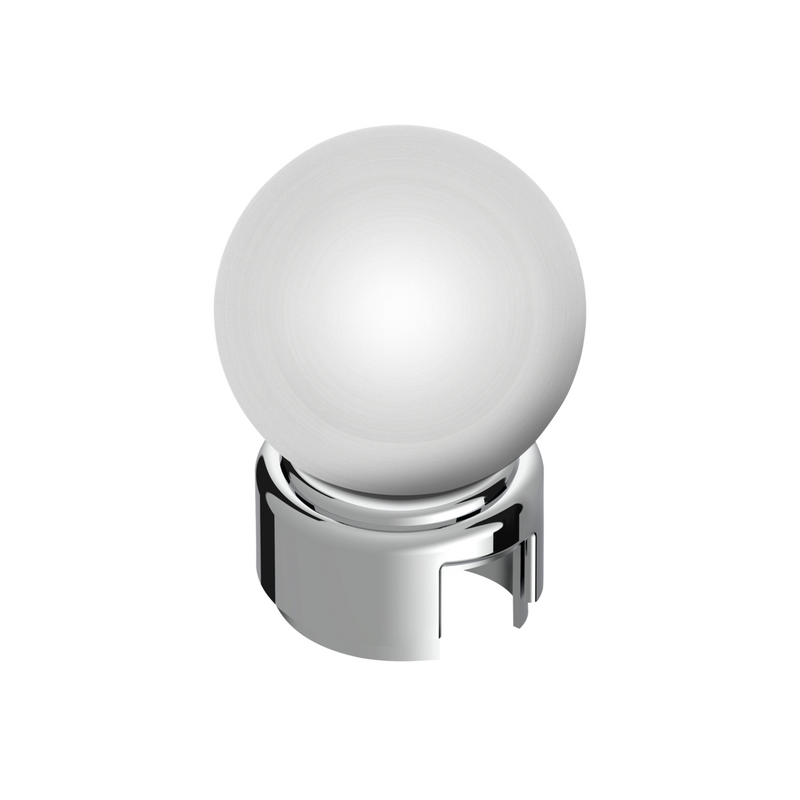 United Pacific Thread-On Bristol Style Gearshift Knob with 13/15/18 Speed Adapter-Clear Anodized 71199