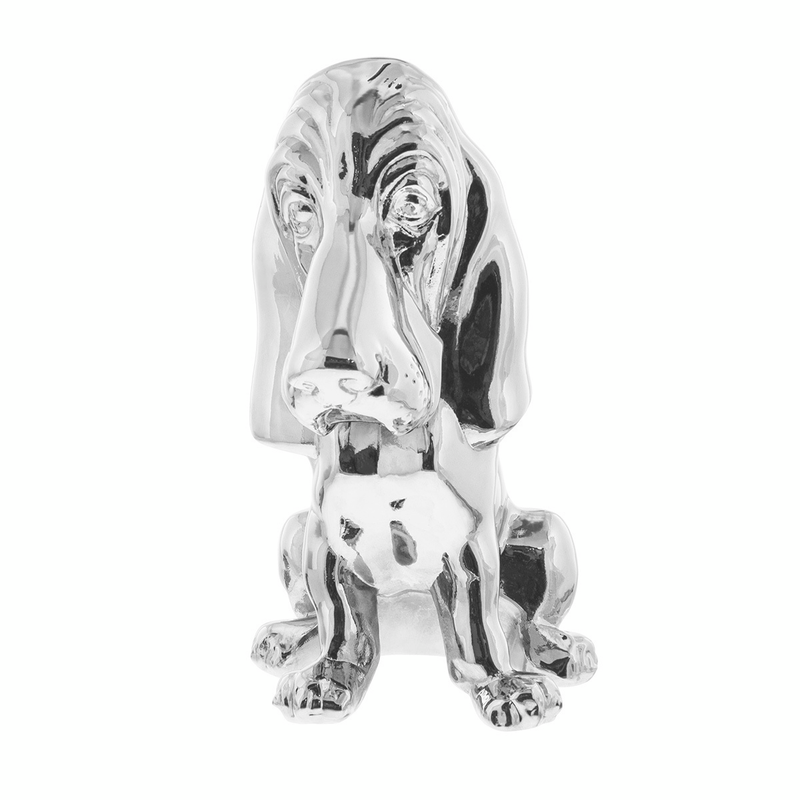 United Pacific Bassett Hound Hood Ornament