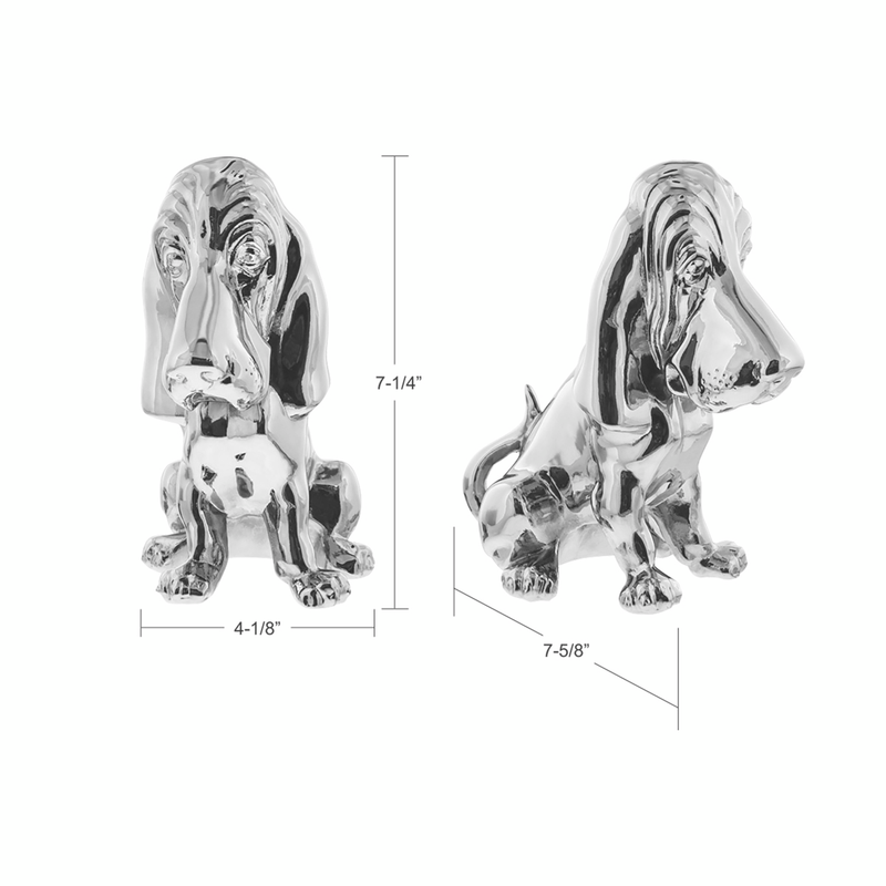 United Pacific Bassett Hound Hood Ornament