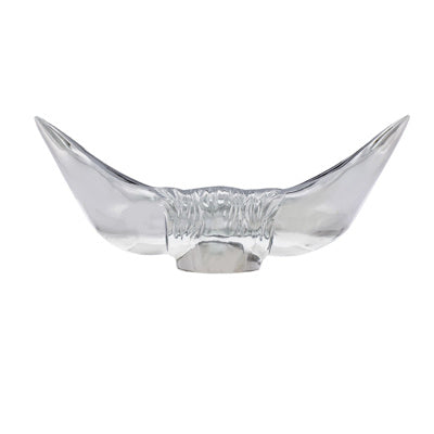 United Pacific Bull Horn Hood Ornament - Chrome