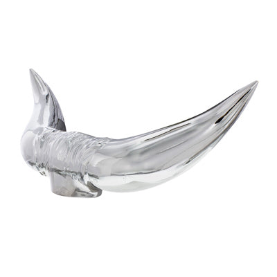 United Pacific Bull Horn Hood Ornament - Chrome