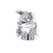 United Pacific Sitting Pig Hood Ornament - Chrome