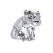 United Pacific Sitting Pig Hood Ornament - Chrome