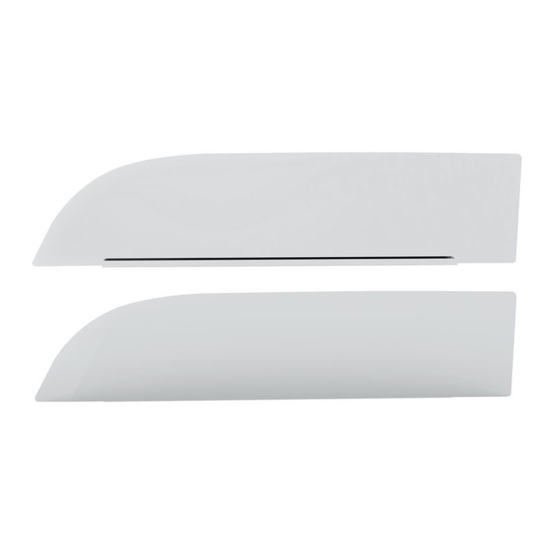 United Pacific 430 Stainless Steel 8" Chop Top Window Trim For 2012-2026 Peterbilt 567 & 579 (Pair) 73021