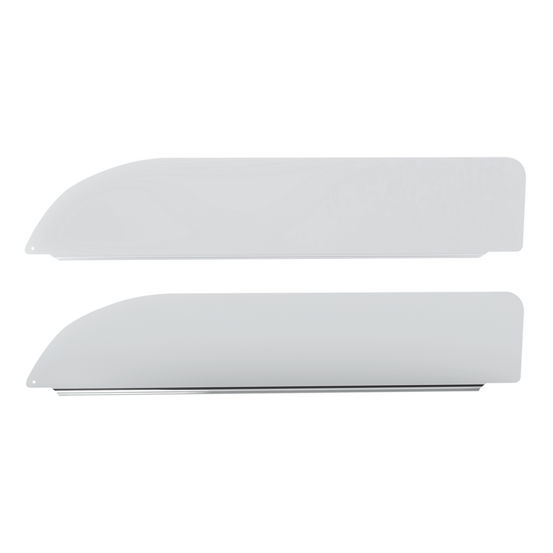 United Pacific 430 Stainless Steel 6" Chop Top Window Trim For 2012-2026 Peterbilt 579 (Pair) 73023