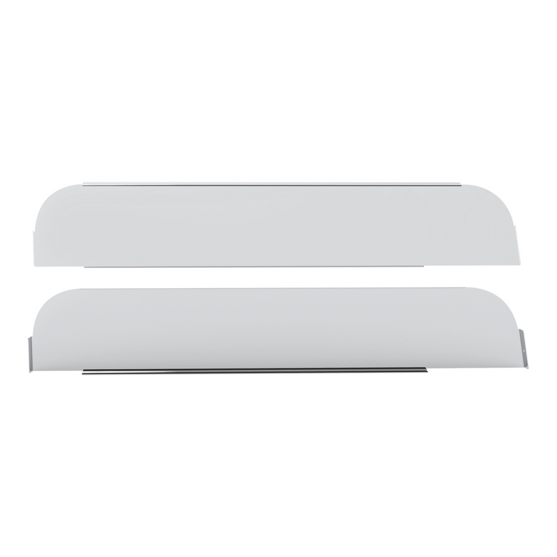 United Pacific 430 Stainless Steel 5" Chop Top Window Trim For 1998+ Kenworth Trucks (Pair) 73025