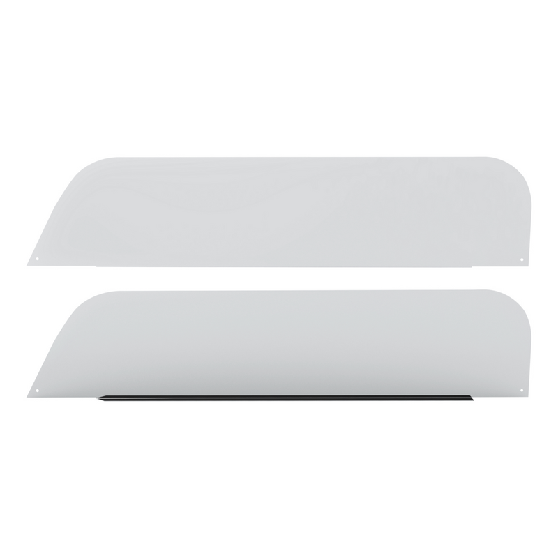 United Pacific 430 Stainless Steel 7" Chop Top Window Trim For 2018-2026 Freightliner Cascadia (Pair) 73029