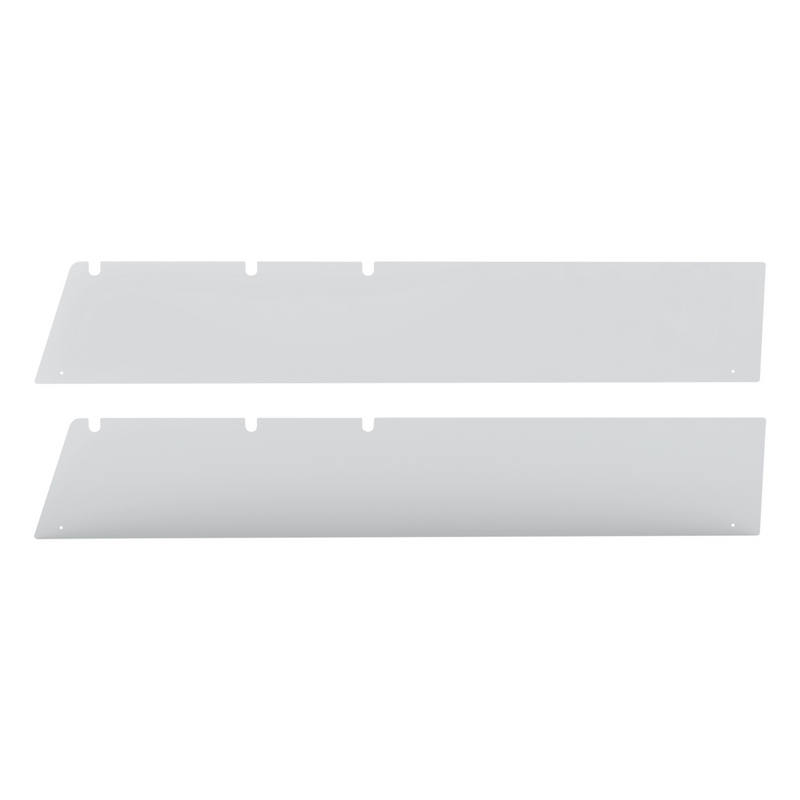 United Pacific 430 Stainless Steel 5" Chop Top Window Trim For 1998-2001 International 4700 (Pair) 73031