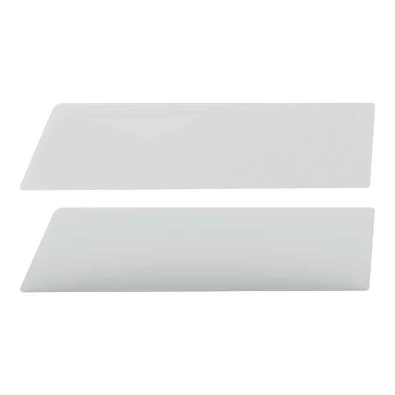 United Pacific 430 Stainless Steel 8" Chop Top Window Trim For 2006-2016 International Prostar With Sealed Vent Window (Pair) 73033