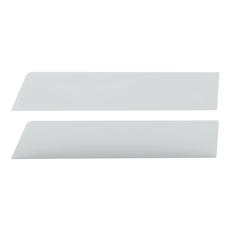 United Pacific 430 Stainless Steel 6" Chop Top Window Trim For 2006-2016 International Prostar With Sealed Vent Window (Pair) 73035