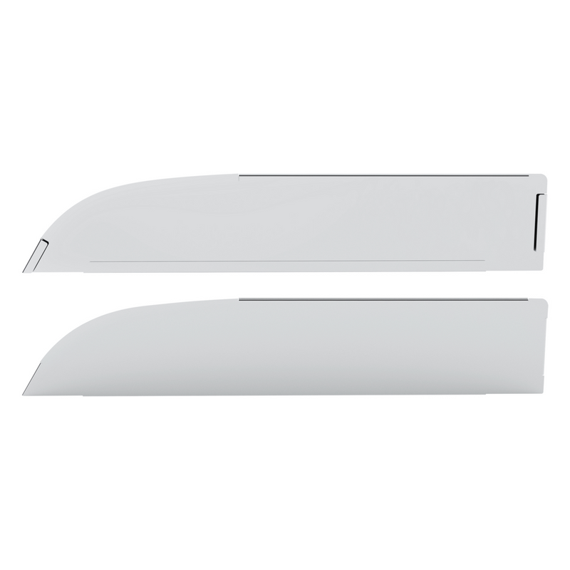 United Pacific 430 Stainless Steel 6.5" Chop Top Window Trim For 2012-2017 Peterbilt 567 & 579 (Pair) 73041