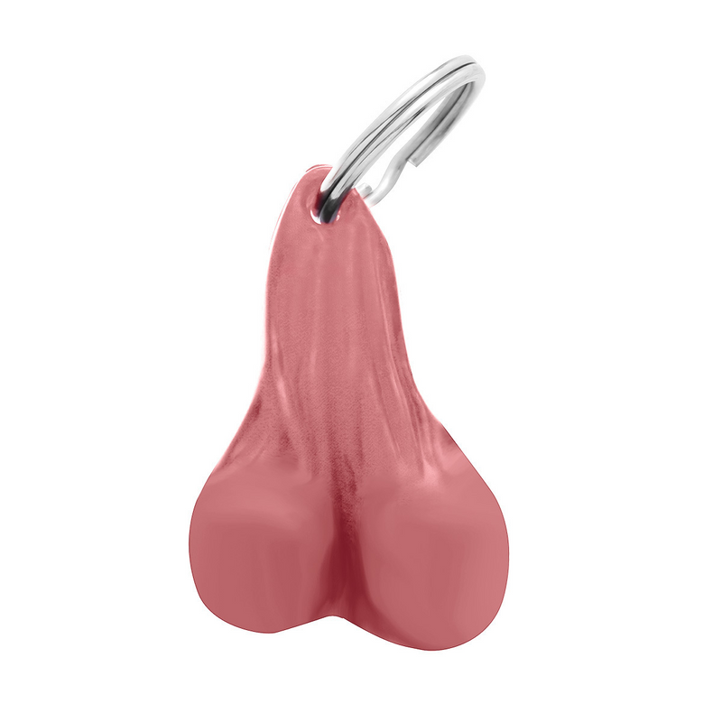 United Pacific 2.5" Small Plastic Low-Hanging Balls Novelty Keychain Pink 78008