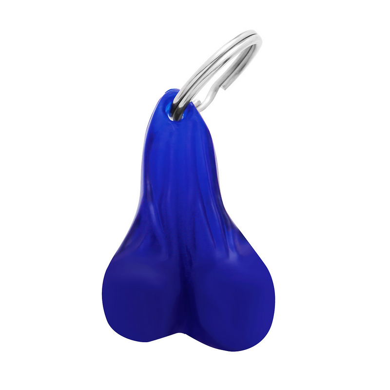 United Pacific 2.5" Small Plastic Low-Hanging Balls Novelty Keychain Blue 78012