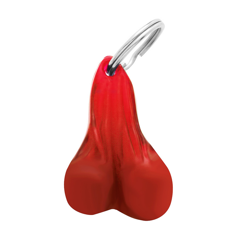 United Pacific 2.5" Small Plastic Low-Hanging Balls Novelty Keychain Red (Bulk) 78013B