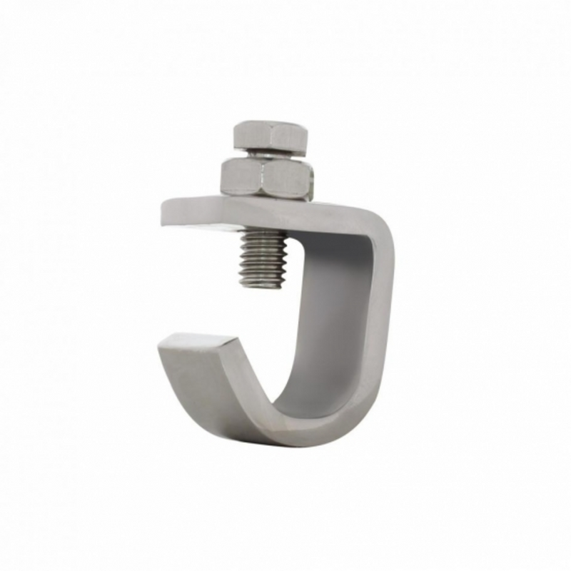 United Pacific Stainless Steel Bumper Guide J-Clamp 86052P