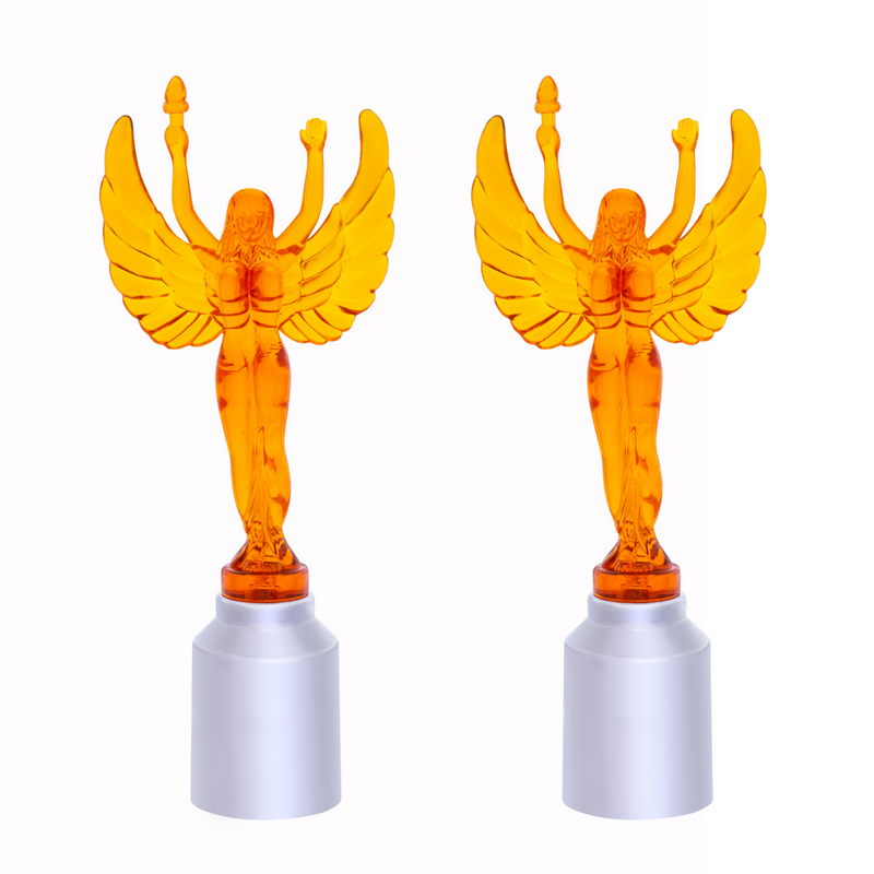 United Pacific Flying Goddess Bumper Guide Tops Amber (2-Pack) 86198