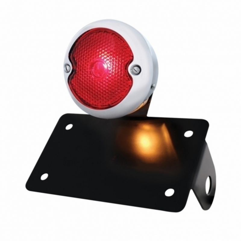 United Pacific SS 1933 Ford Style Tail Light Assembly With Horizontal Mounting Bracket For Motorcycle 86811