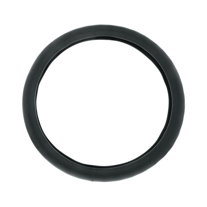 United Pacific 18" Leatherette Steering Wheel Cover-Black 88034