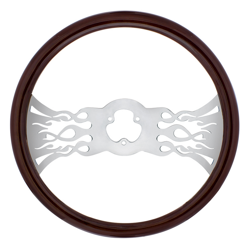 United Pacific 18" Wood Steering Wheel Inferno 88104