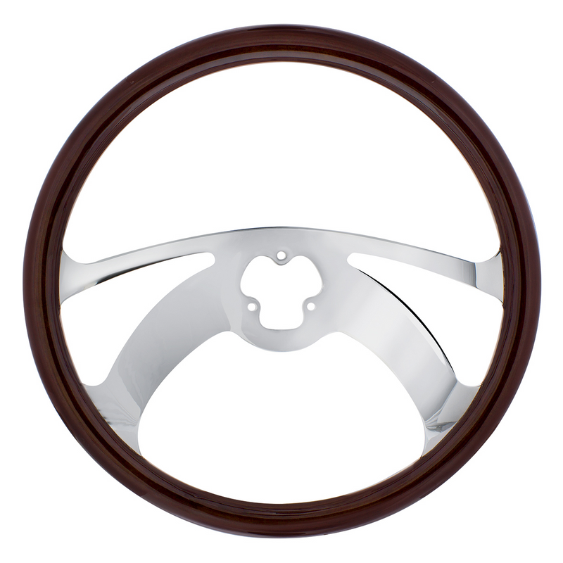 United Pacific 18" Wood Steering Wheel Scorpion 88107