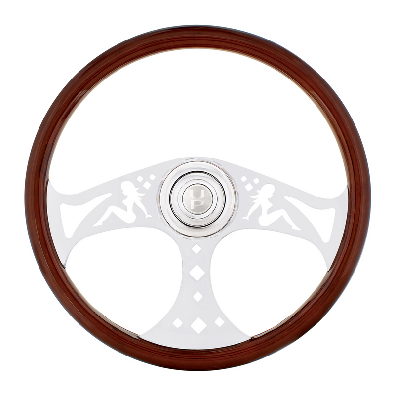 United Pacific 18" Lady Steering Wheel With Hub & Horn Kit Freightliner 1989-July 2006 88131