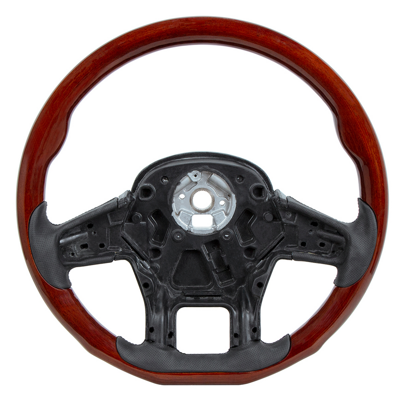 United Pacific 18" YourGrip Wood Steering Wheel For 2012-2021 Peterbilt 579 & 2013-2021 Kenworth T680 88189
