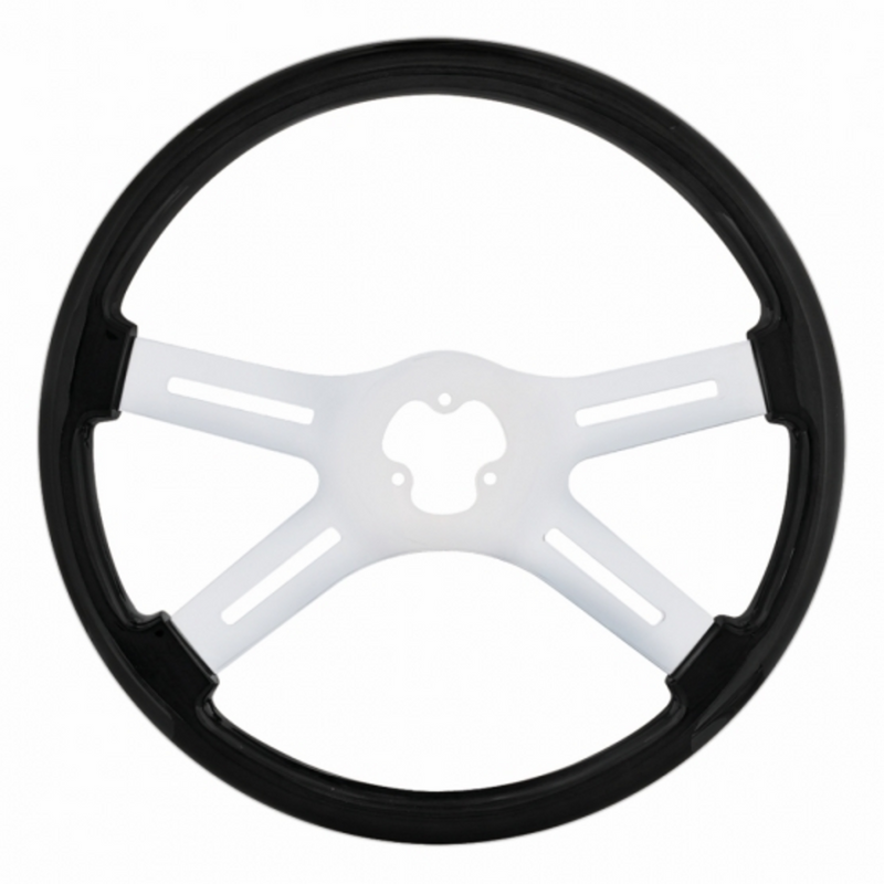 United Pacific 18" Carbon Black Steering Wheel 88237