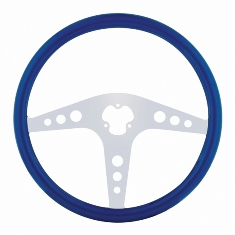 United Pacific 18" Color GT Steering Wheel Electric Blue 88244