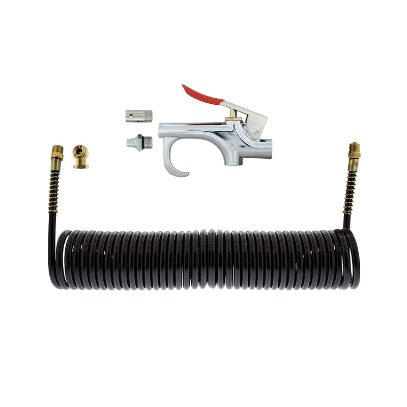 United Pacific 30 Feet Extension Hose With Air Chuck and Air Blow Gun Kit 89997