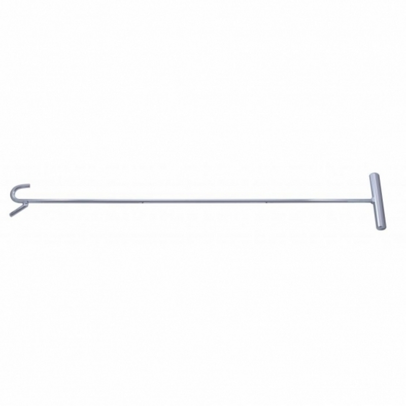 United Pacific Chrome 31" Long Fifth Wheel Pin Puller, S-Hook (Each) 90012