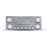 Trux Accessories Stainless Steel Rear Center Panel with 4 x 4", 6 x 2" Dual Revolution & 2 License Light LEDs