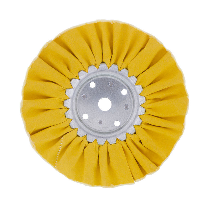 United Pacific 8" Yellow Treated Airway Buff 5/8" & 1/2" Arbor 90021