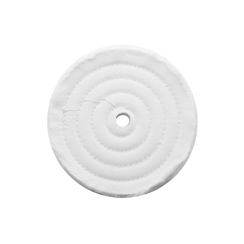 United Pacific 6" White Soft Muslin Buff 1/2" Arbor 90029