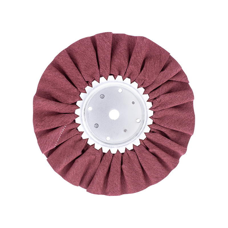 United Pacific 6" Red Treated Airway Buff 5/8" & 1/2" Arbor 90066