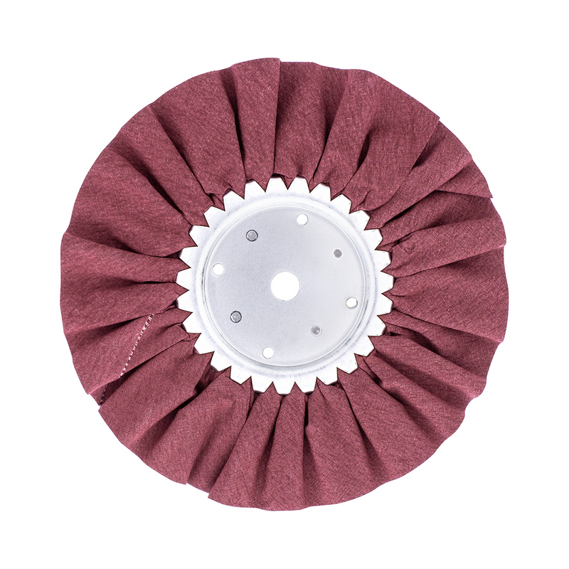 United Pacific 10" Red Treated Airway Buff 5/8" & 1/2" Arbor 90089
