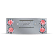 Trux Accessories Rear Center Panel with 4 x 4" (Red & Back-Up) & 2 License Light LEDs