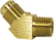 Imperial 45° Flare Male Elbow, Brass, 3/8 inches x 3/8 inches