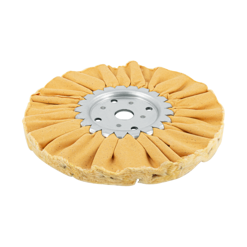 United Pacific 8" Yellow Treated Airway Buff 3/4" Arbor 92026